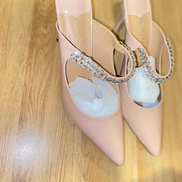 MIRAAZZURA Beautiful Crystal Mules . - Picture 11 of 13